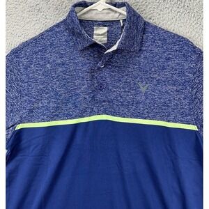 Callaway Opti-Dri Polo Shirt‎ Mens Smal Blue Swing Tech Cooling Golf Rugby NEW